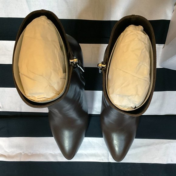 Dior Brown Heeled Boots Size 8 / 38 NIB NWT NBW - Picture 4 of 11